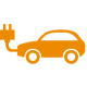 electric-vehicle-orange-icon